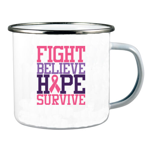 Fight, Believe  Enamel Mug Thumbnail
